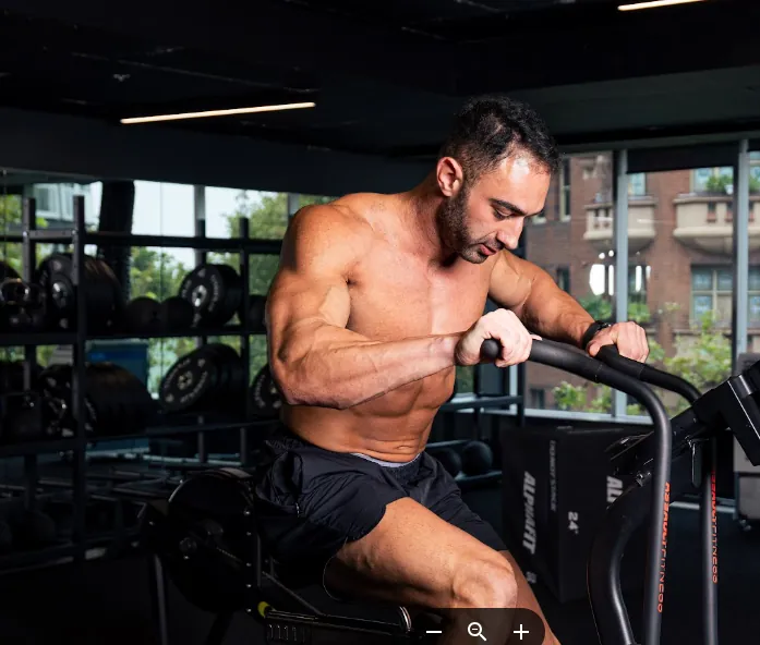 Sepehr in the gym